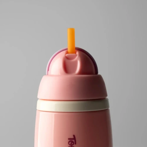 Cană cu pai Tommee Tippee Insulated Straw Pink (12 luni+), 266 ml cumpăra în Chișinau