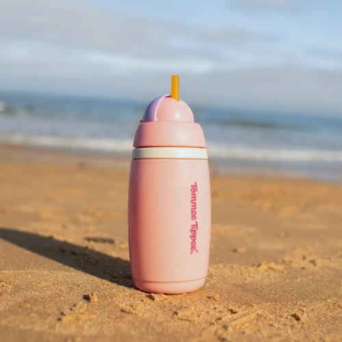 Cană cu pai Tommee Tippee Insulated Straw Pink (12 luni+), 266 ml cumpăra în Chișinau