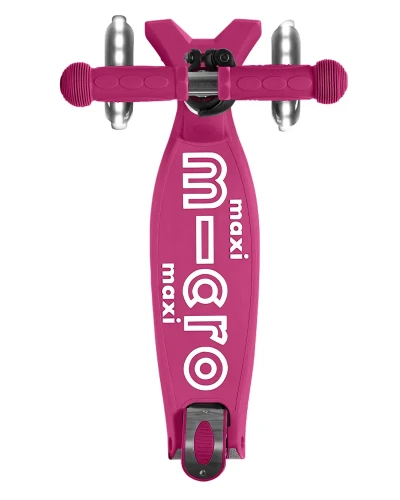 Trotinetă Micro Maxi Deluxe Foldable LED Berry Red cumpăra în Chișinau