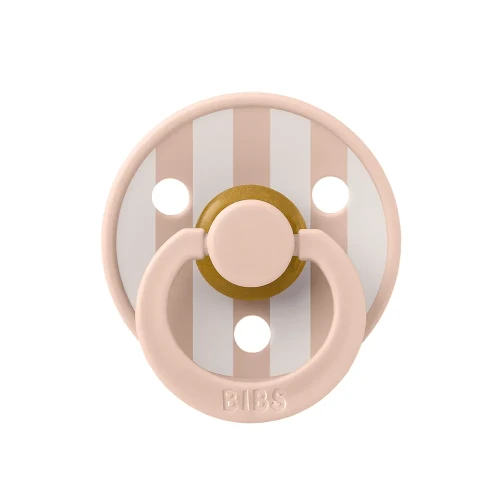 Пустышка круглая латексная Bibs Block Blush & Ivory, 0-6 мес. купить в Кишиневе