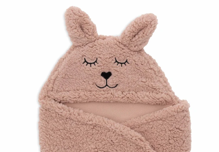 Pătură pentru înfășat Jollein Bunny Wild Rose, 100x105 cm cumpăra în Chișinau