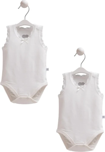 Body fără mânecă Caramell Basic Ivory, 2 buc. (6-9L) cumpăra în Chișinau