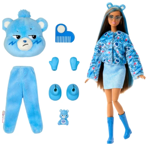 Păpușă Barbie Cutie Reveal în costum de pluș de ursuleț, 30 cm cumpăra în Chișinau