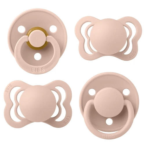 Набор из 4 пустышек из латекса и силикона Bibs Try-it Blush, 0-6 мес. купить в Кишиневе