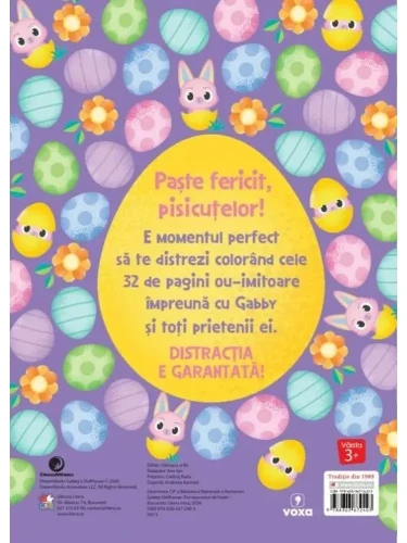 Carte de colorat Gabby's Dollhouse. Pisi-iepurașul de Paște cumpăra în Chișinau