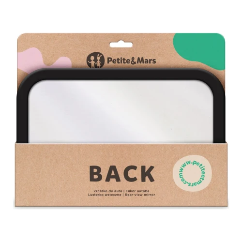 Зеркало в автомобиль для наблюдения за ребёнком Petite&Mars Back, поворотное, чёрное купить в Кишиневе