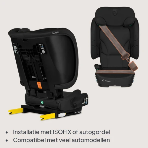 Автокресло 100-150 см (i-Size) Isofix Lionelo Orin Black Carbon купить в Кишиневе