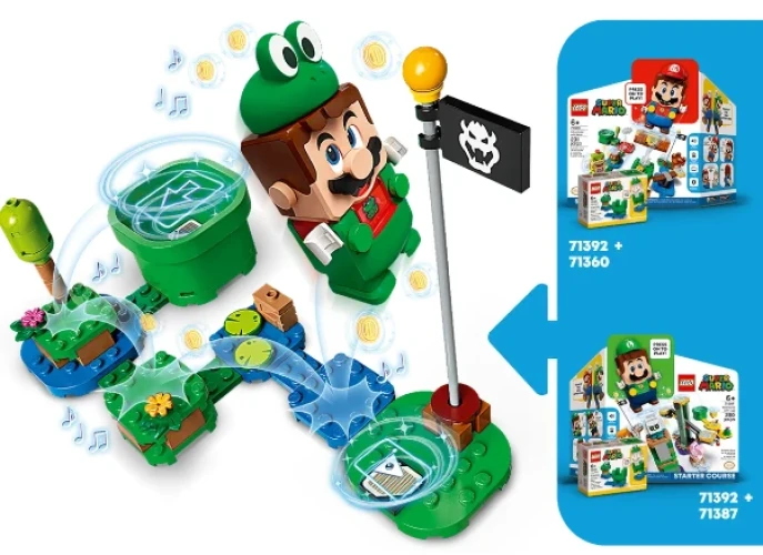 Конструкторы Lego Super Mario Frog Mario Power-Up Pack, 11 элементов купить в Кишиневе
