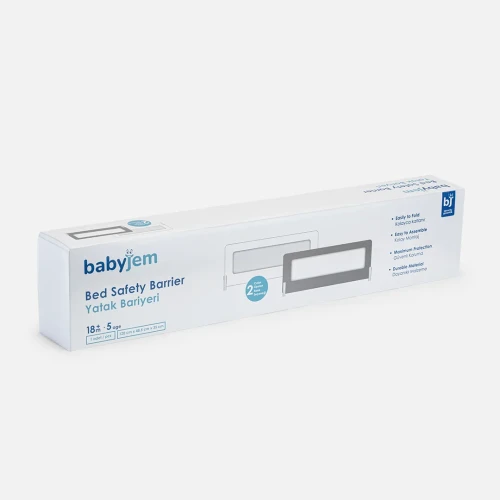 Barieră de protecție pentru pat BabyJem Grey, 120 cm cumpăra în Chișinau
