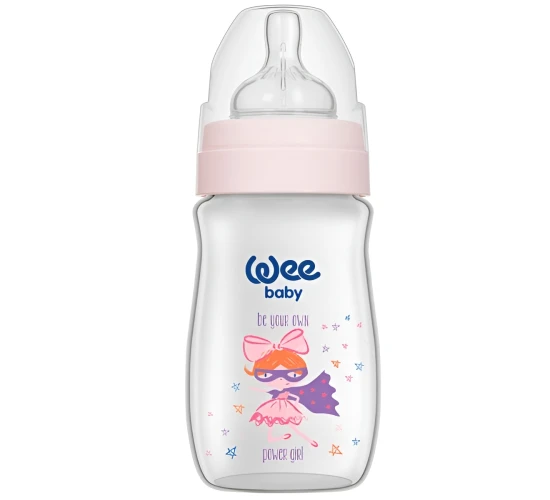 Бутылочки для кормления из пластика WeeBaby Classic Plus в асс., 250 мл купить в Кишиневе