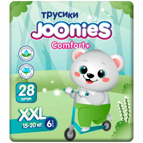 Подгузники-трусики Joonies Comfort+ XXL, (15-20 кг), 28 шт. купить в Кишиневе