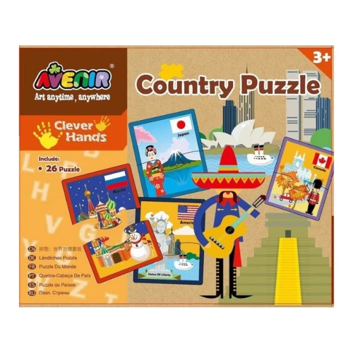 Набор развивающих пазлов Toys outlet Страны, 26 пазлов купить в Кишиневе