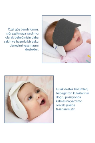 Bentita 2 in 1 pentru urechi BabyJem Grey cumpăra în Chișinau