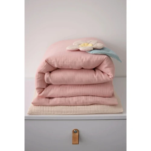 Lenjerie de patut Veres Pink-Beige (3 piese), 120x60 cm cumpăra în Chișinau