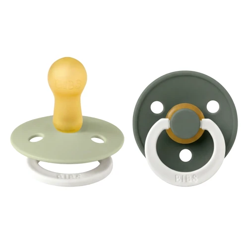 Круглые латексные соски Bibs Glow Sage & Pine (6-18 мес.), 2 шт. купить в Кишиневе