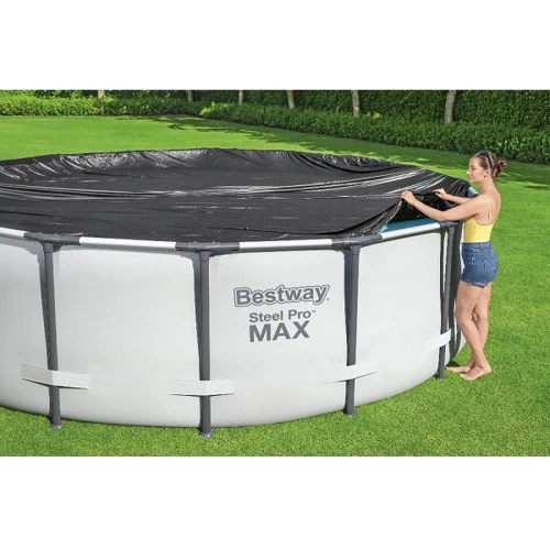 Husă pentru piscină Bestway 58036, pentru piscine rotunde de 305 cm, neagră cumpăra în Chișinau