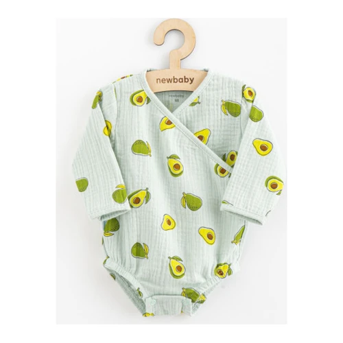 Body de muselină cu legături laterale New Baby „Avocado”, mărimea 68 (4-6 luni) cumpăra în Chișinau
