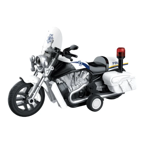 Motocicletă de poliție Wenyi cu fricțiune (lumini/sunete), scara 1:10 cumpăra în Chișinau