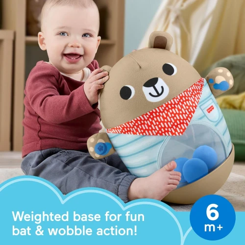 Погремушка Fisher Price Forest Bat & Wobble Inflatable Bear купить в Кишиневе