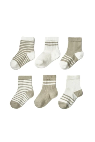 Ciorapei BabyCosy Green & White, 6 buc. (0-6L) cumpăra în Chișinau