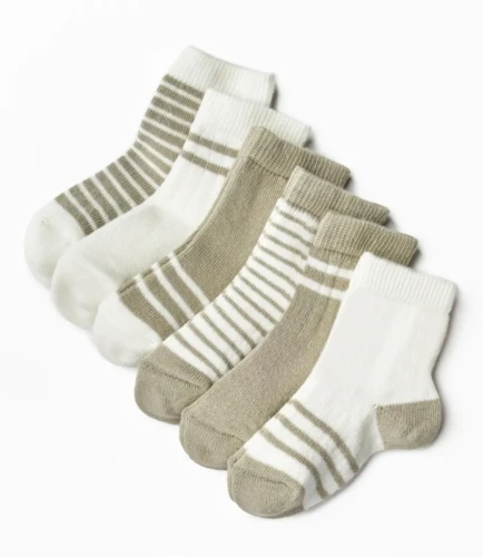 Ciorapei BabyCosy Green & White, 6 buc. (0-6L) cumpăra în Chișinau