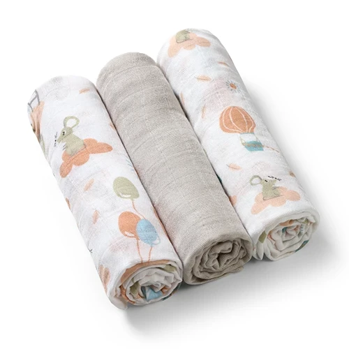 Pelinci din fibre de bambus BabyOno Mouse Grey (70x70 cm), 3 buc. cumpăra în Chișinau