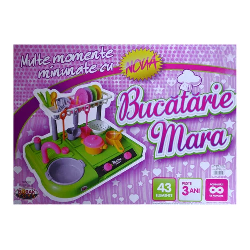 Set joacă bucătar Burak Toys Bucătărie Mara, 43 piese cumpăra în Chișinau