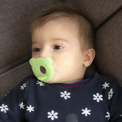 Пустышка ортодонтическая силиконовая BabyJem Зелёная (0-3 месяца) купить в Кишиневе