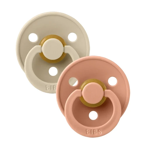 Suzetă rotundă din latex Bibs Vanilla & Peach (0-6 luni), 2 buc. cumpăra în Chișinau