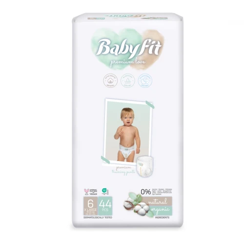 Подгузники-трусики Babyfit Double XLarge 6 (15-25 кг), 44 шт. купить в Кишиневе