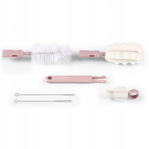 Набор щёток для мытья бутылочек BabyOno Pink купить в Кишиневе