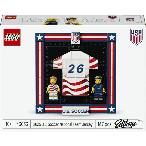 Set construcție Lego Editions 2026 U.S. Soccer National Team Jersey, 167 elemente cumpăra în Chișinau