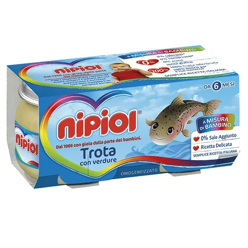 Пюре Nipiol из форели, картофеля (с 6 месяцев+), 160 г (2x80 г) купить в Кишиневе