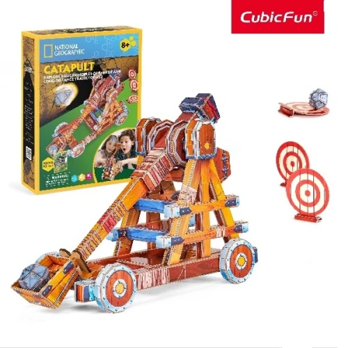 Puzzle 3D Cubic Fun Catapult, 93 elemente cumpăra în Chișinau
