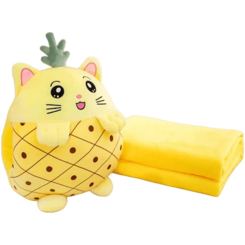 Мягкая игрушка ChiToys Ананас с одеялом Жёлтый, 40 см купить в Кишиневе