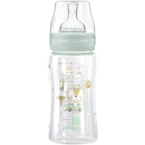 Бутылочка для кормления из стекла KikkaBoo Jungle King Mint, 240 мл купить в Кишиневе
