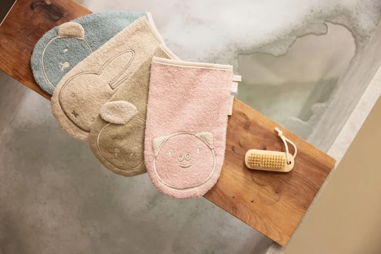 Детская перчатка для купания Jollein Terry Snuffy Olive Green купить в Кишиневе