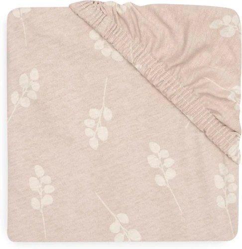 Простыня на резинке Jollein Jersey Twig Wild Rose, 120x60 см купить в Кишиневе