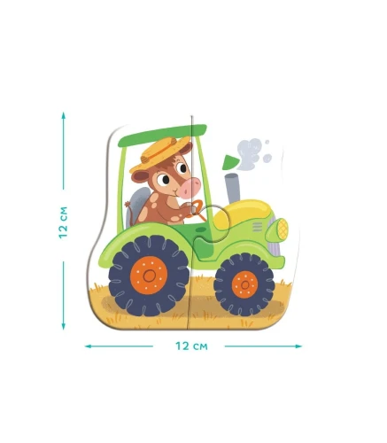 Puzzle educativ Dodo Baby 4 in 1 Transport, 13 elemente cumpăra în Chișinau