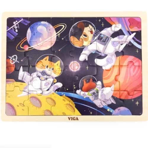Puzzle din lemn Viga Cosmos, 24 elemente cumpăra în Chișinau