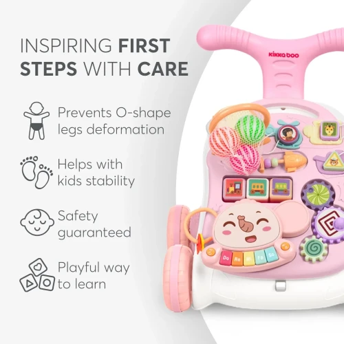 Ходунок Kikkaboo 3 in 1 Play & Grow Pink купить в Кишиневе