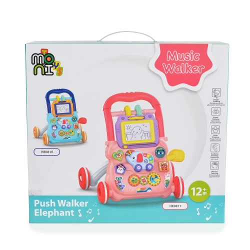 Ходунок Moni Elephant Pink купить в Кишиневе