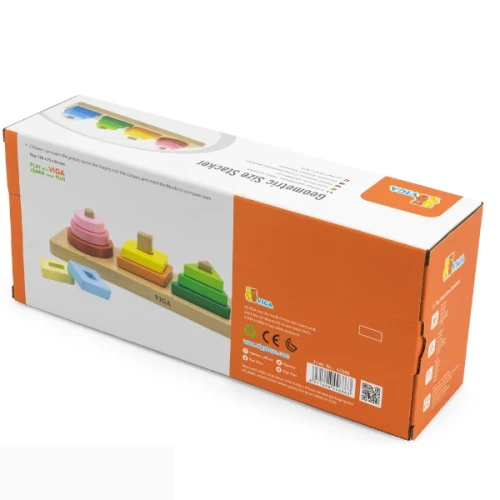 Jucărie de sortare Viga Geometric Size Stacker cumpăra în Chișinau