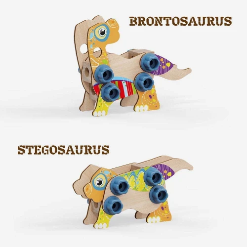 Конструктор Quercetti Play Bio Wood Dino, 24 элемента купить в Кишиневе