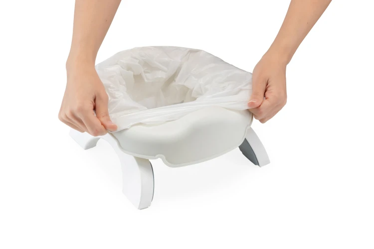 Горшок портативный 2in1 BabyJem Portable Seat Sand Beige с 5 пакетами, 15 мес+ купить в Кишиневе