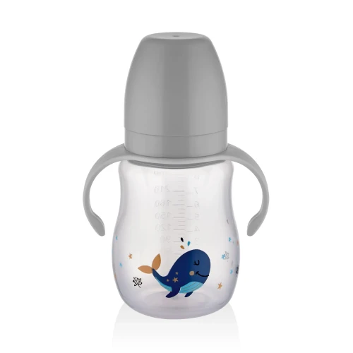 Biberon pentru bebeluși din plastic BabyJem Grey, 250 ml cumpăra în Chișinau