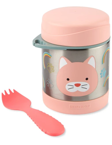 Термос Skip Hop Zoo Cat 325 мл, 3 года+ купить в Кишиневе