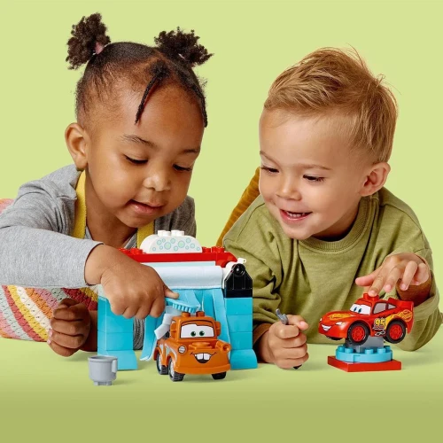 Set construcție Lego Duplo Distracție la spălătorie cu Fulger McQueen și Bucșa, 29 elemente cumpăra în Chișinau