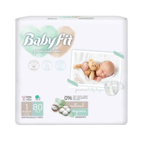 Подгузники Babyfit Jumbo Newborn (2-5 кг), 80 шт. купить в Кишиневе