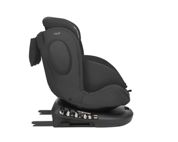 Scaun auto 40-150 cm (i-Size) Isofix Kikkaboo i-Felix 2 Black, rotativ 360 cumpăra în Chișinau